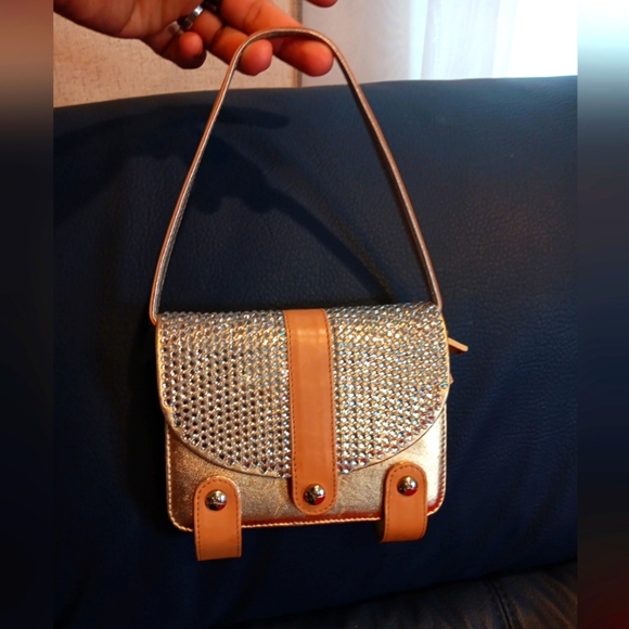 Giuseppe Zanotti Mini Leather Handbag Authentic  In Very Good Condition - Picture 1 of 8